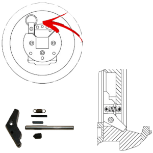 Boschert Lock Pin HRV-2 left